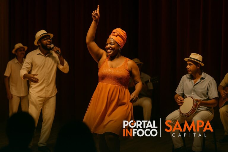 “O Território do Samba” leva identidade e debate sobre tradição ao Teatro Paulo Eiró