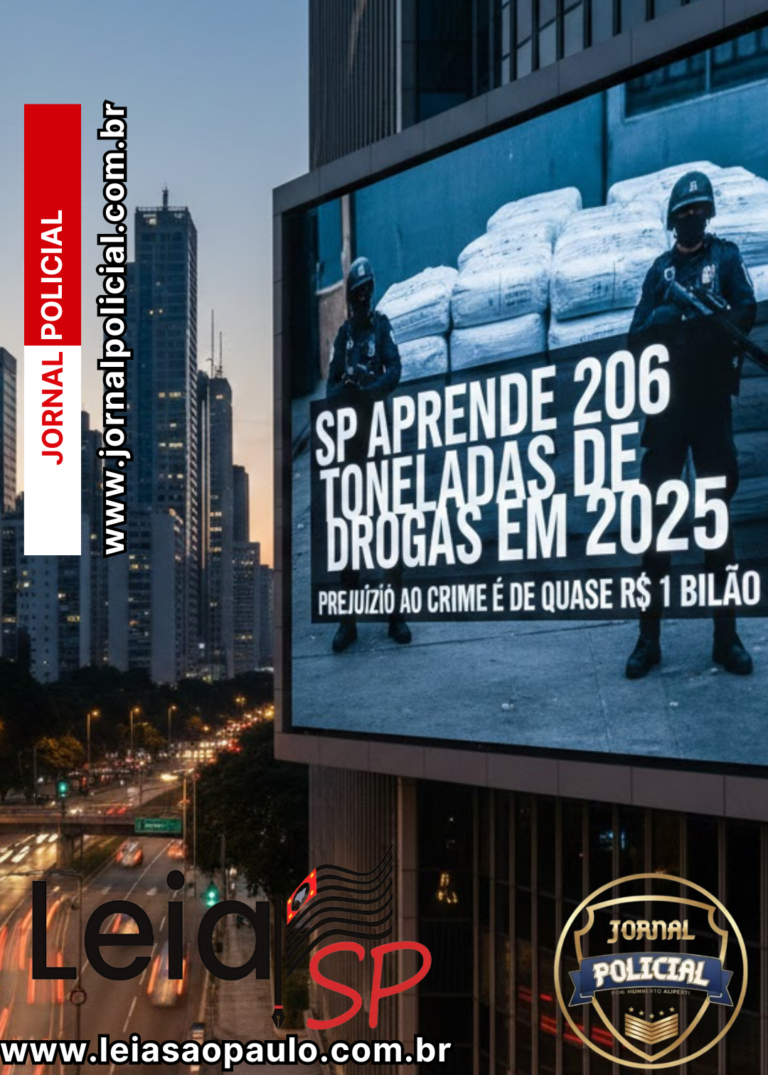 SP apreende 206 toneladas de drogas em 2025; prejuízo ao crime é de quase R$ 1 bilhão