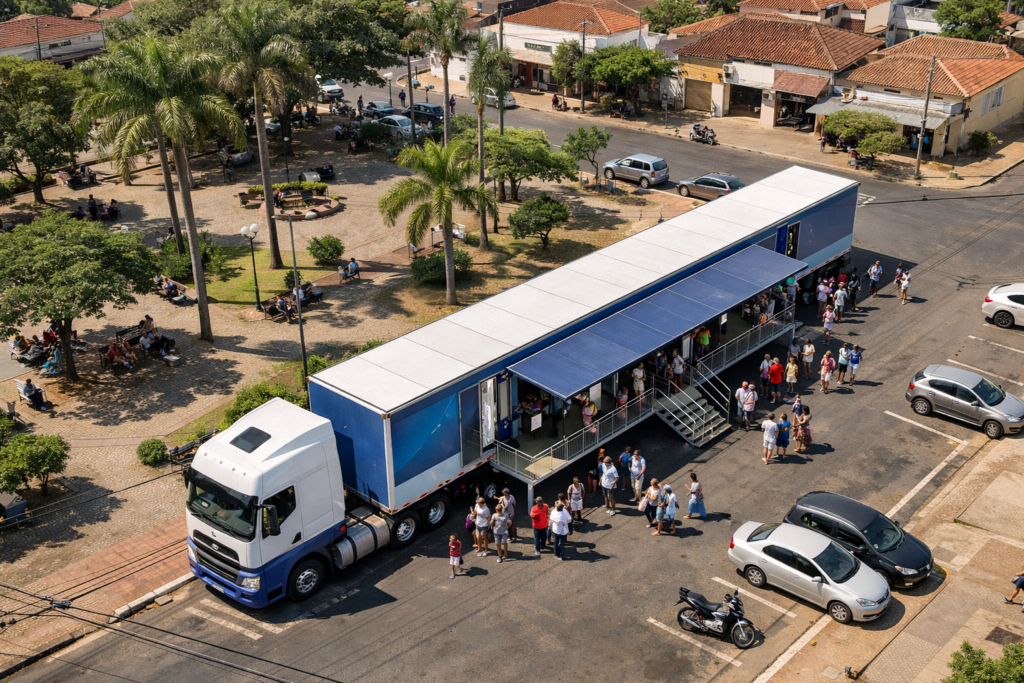Carreta do Museu Catavento leva experiências científicas a Herculândia