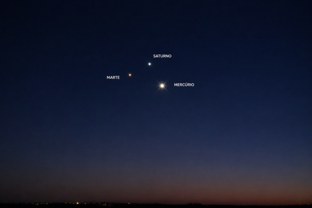 Triângulo planetário poderá ser observado nesta terça-feira em SP; veja horário