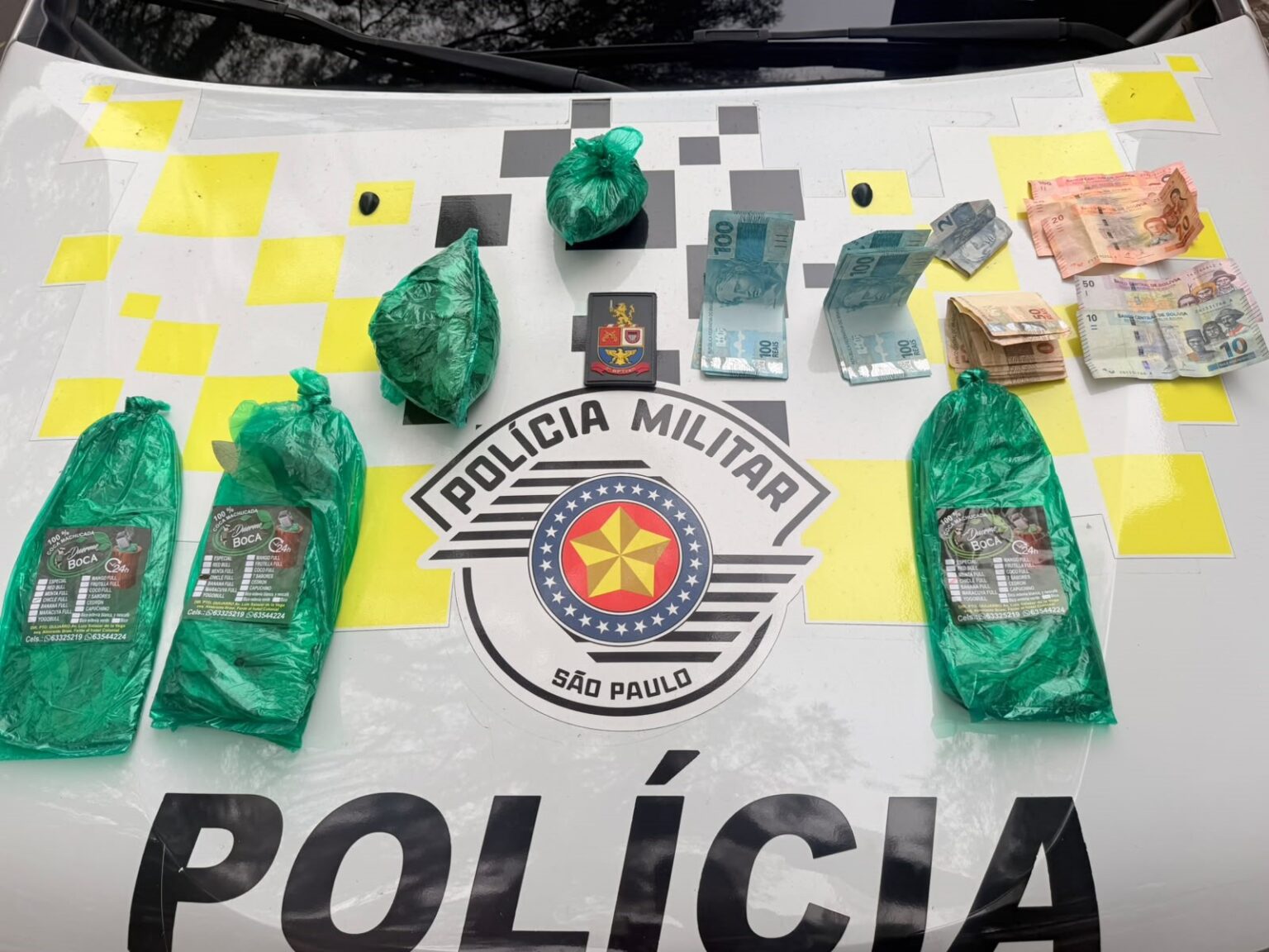 OPERAÇÃO “FIM DA LINHA”: PM PRENDE HOMEM COM CARGA DE FOLHAS DE COCA NA MARGINAL TIETÊ