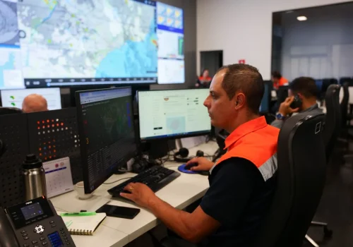 Neste domingo, o Gabinete Especial da Operação El Niño estará mobilizado presencialmente no Centro de Gerenciamento de Emergências (CGE). Foto: Divulgação/Governo de SP