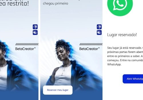 O TIM BetaCreator já está disponível, mas o acesso é exclusivo para quem receber convite. Foto:  TIM/Reprodução