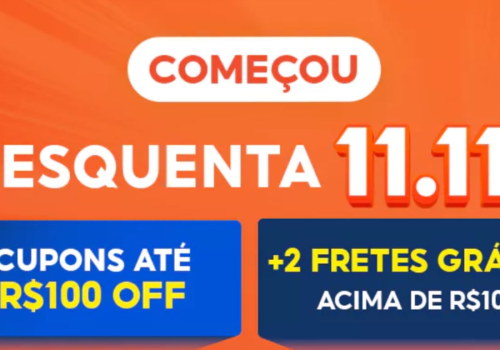 O Esquenta 11.11 da Shopee e tem cupons e ofertas para aproveitar! Foto:  Shopee/Divulgação