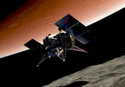 Uma missão da Agência Espacial do Japão (JAXA) foi lançada esta semana para Marte para estudar as duas luas do Planeta Vermelho, Fobos e Deimos. - Crédito: NASA