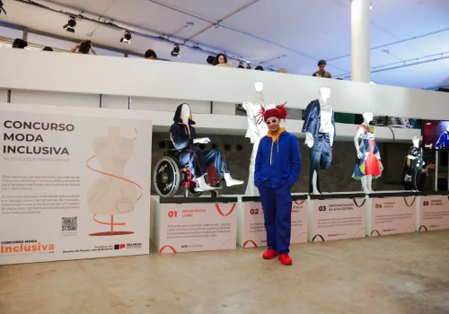 Estilista do concurso Moda Inclusiva exibe look campeão no SPFW: ‘Mudou minha visão’